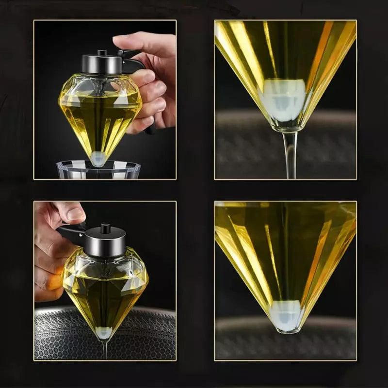 Meleira de Vidro Diamante com Base Antiderrapante Compacta