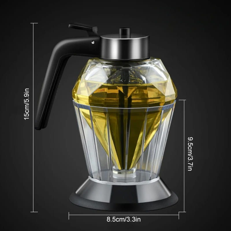 Meleira de Vidro Diamante com Base Antiderrapante Compacta