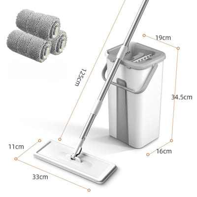 Esfregão Giratório 360 Com Balde E Microfibra