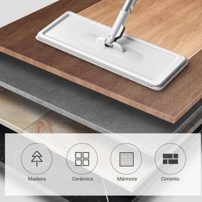 Esfregão Giratório 360 Com Balde E Microfibra