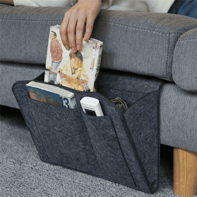 Organizador Lateral Para Sofá e Cama Resistente com Bolsos