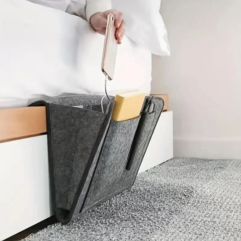 Organizador Lateral Para Sofá e Cama Resistente com Bolsos