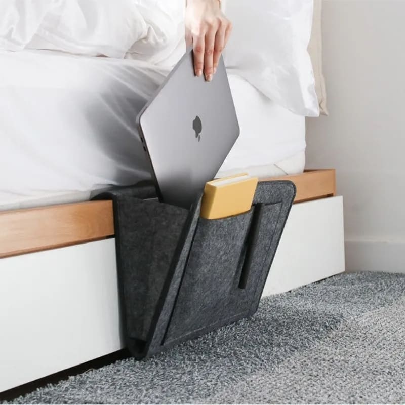 Organizador Lateral Para Sofá e Cama Resistente com Bolsos