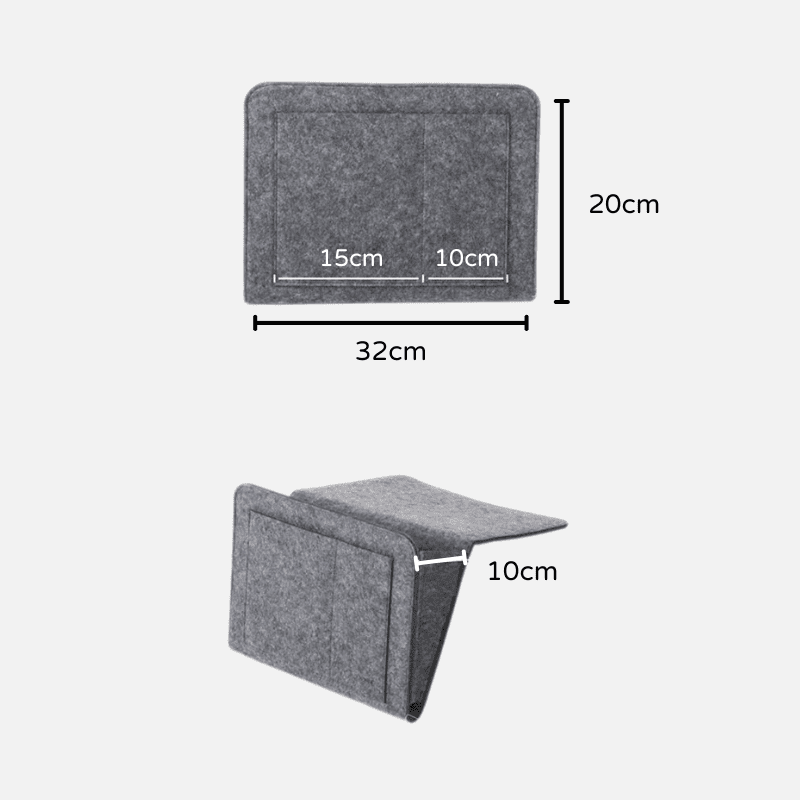 Organizador Lateral Para Sofá e Cama Resistente com Bolsos