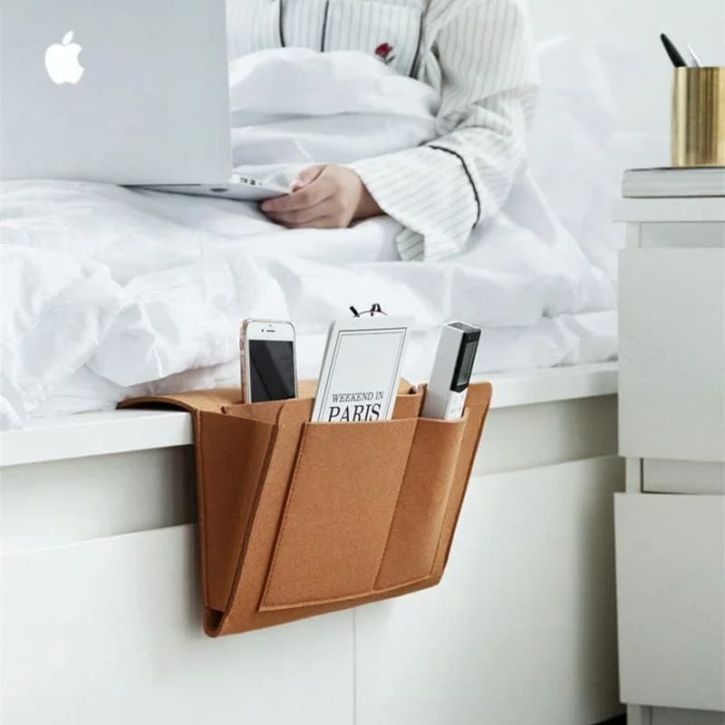 Organizador Lateral Para Sofá e Cama Resistente com Bolsos
