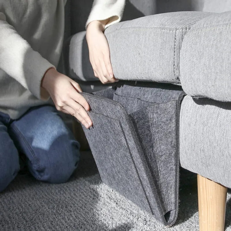 Organizador Lateral Para Sofá e Cama Resistente com Bolsos