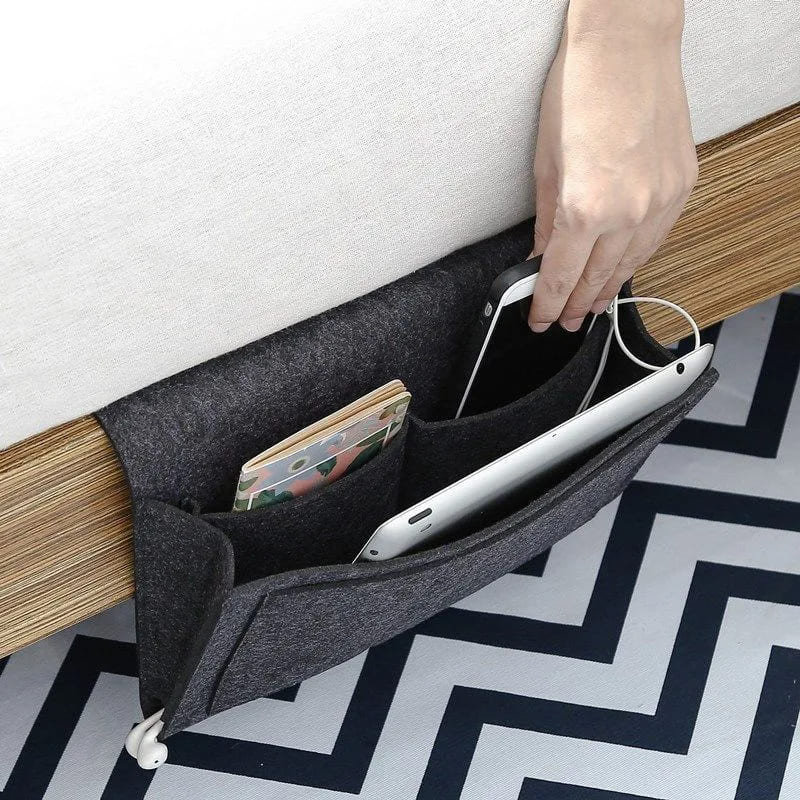 Organizador Lateral Para Sofá e Cama Resistente com Bolsos