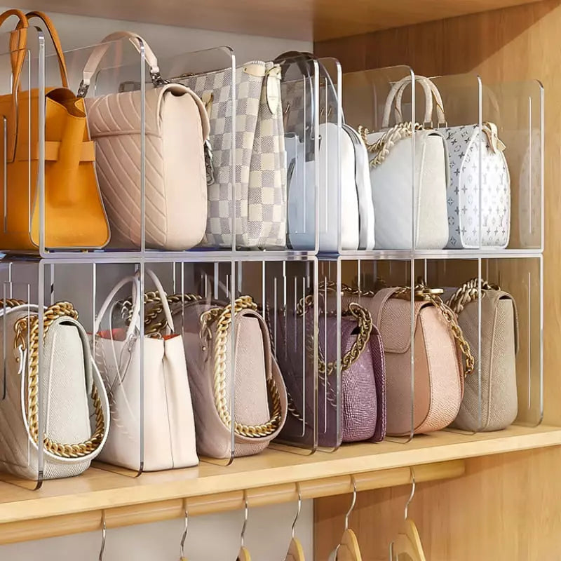 Organizador de Bolsa em Acrílico com Divisória Interna