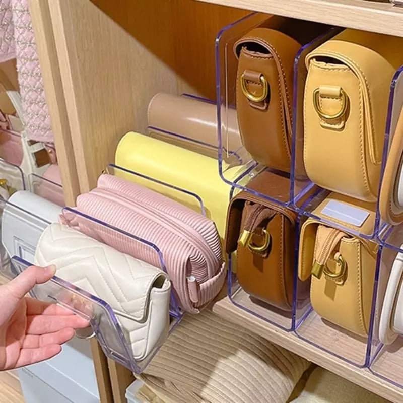Organizador de Bolsa em Acrílico com Divisória Interna