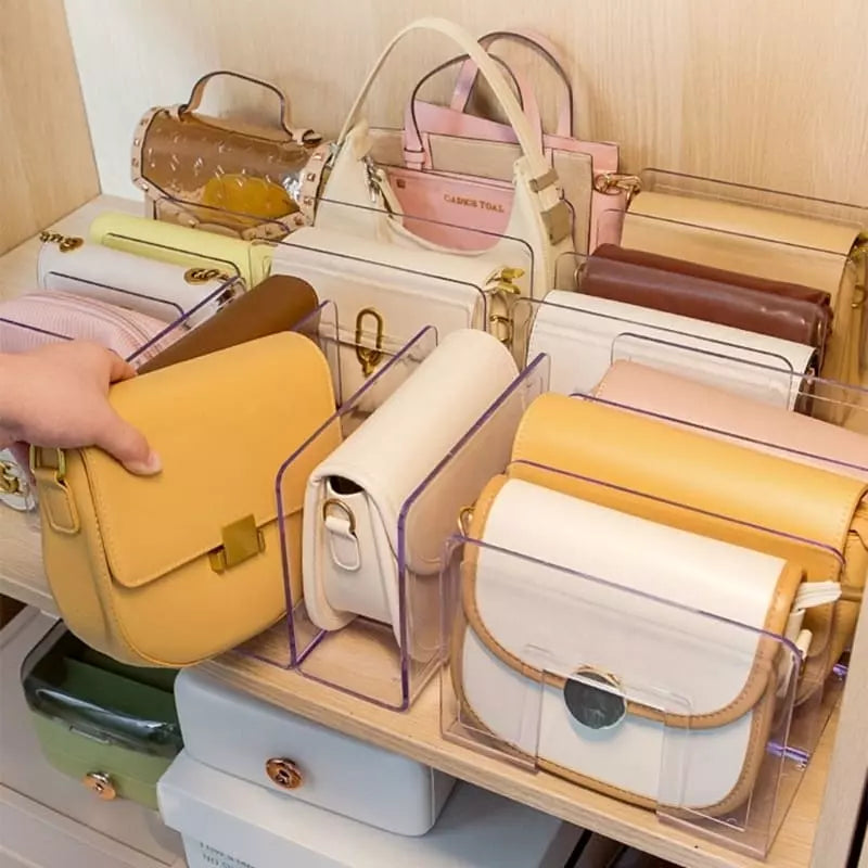 Organizador de Bolsa em Acrílico com Divisória Interna