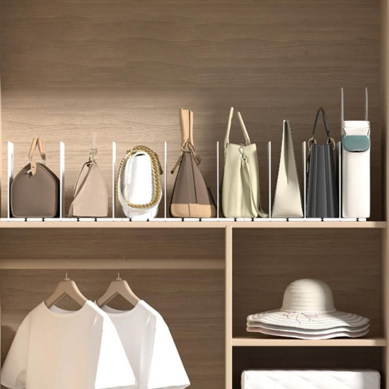 Organizador de Bolsa em Acrílico com Divisórias Retráteis