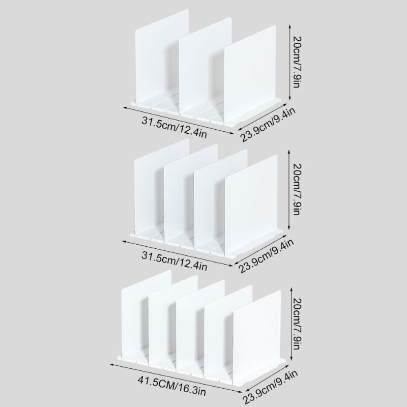 Organizador de Bolsa em Acrílico com Divisórias Retráteis