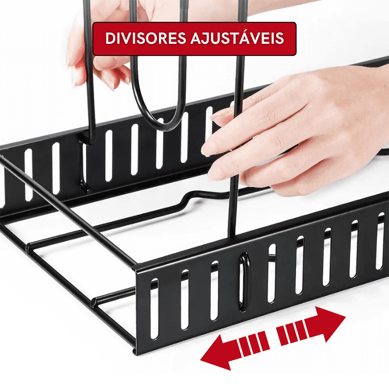 Organizador De Panelas Em Metal Sólido Com 8 Andares