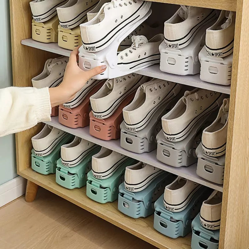 Organizador de Sapatos Dobrável com Ajuste de Ângulo