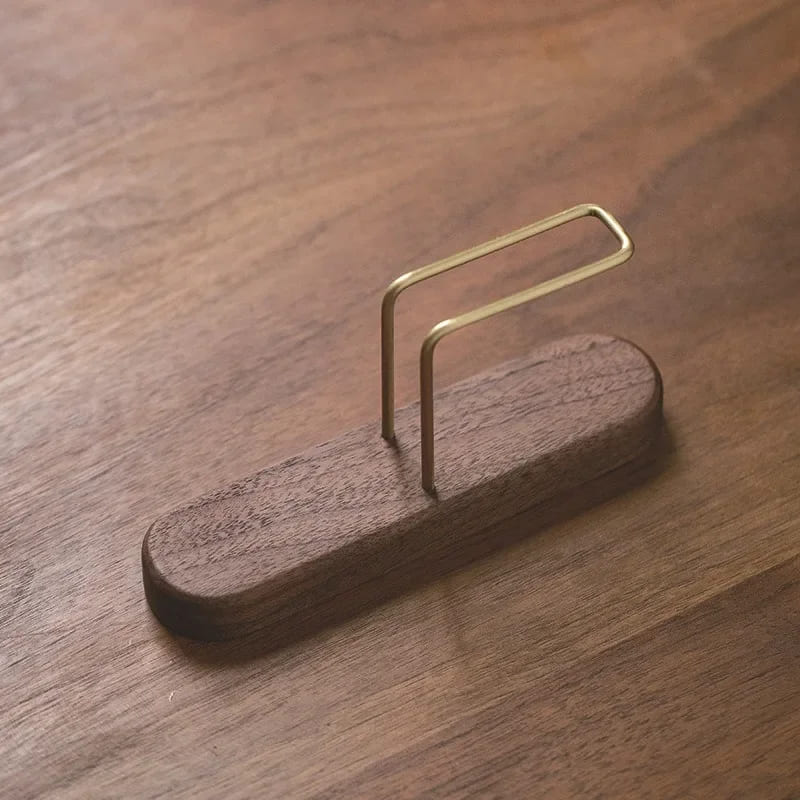 Porta-Filtro de Bambu e Madeira Elegante Compacto para Café