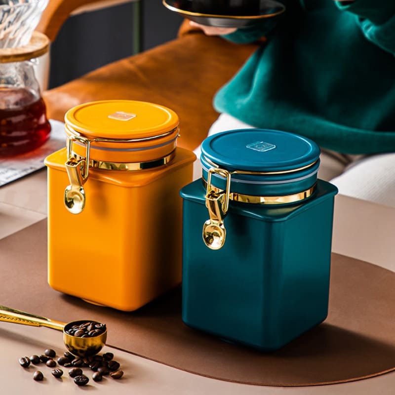 Pote Hermético em para Café Com Fecho Vedante Compacto