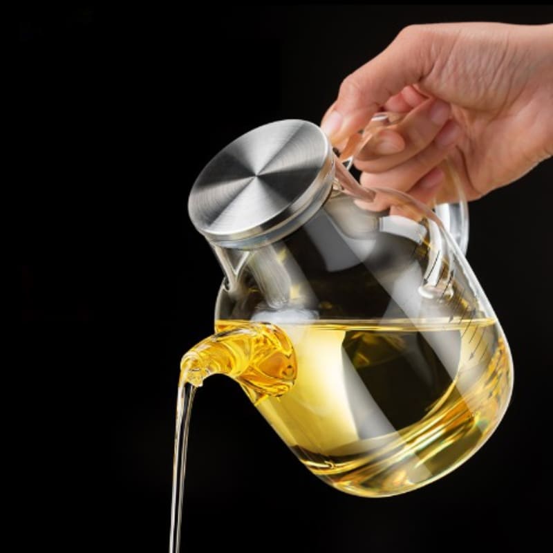 Porta Azeite e Vinagre em Vidro Borossilicato Hermético