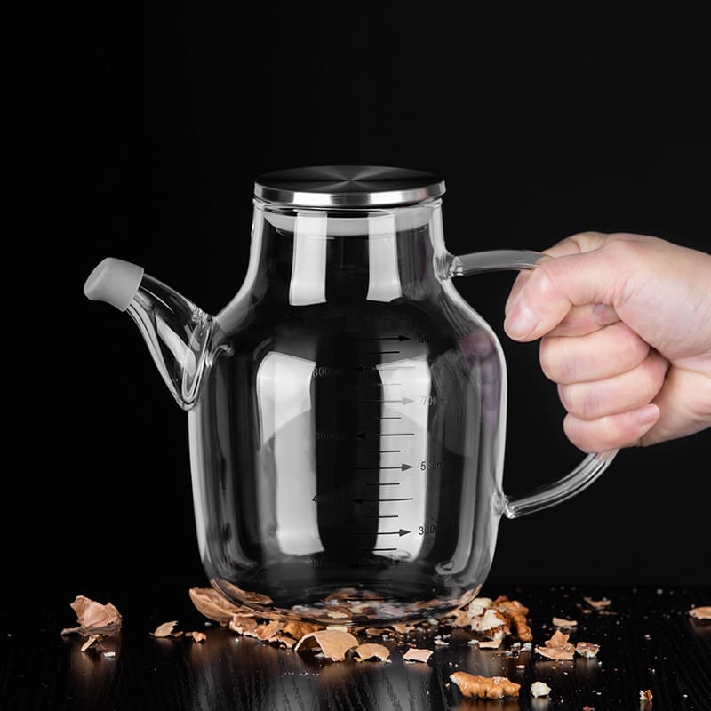 Porta Azeite e Vinagre em Vidro Borossilicato Hermético