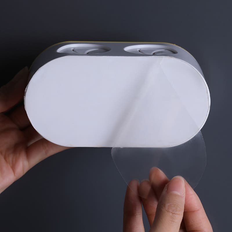 Porta Escova De Dente Adesivo Para Parede 2 Unidades