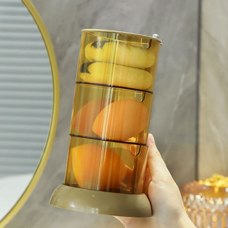 Porta Esponja De Maquiagem Transparente Para Bancada