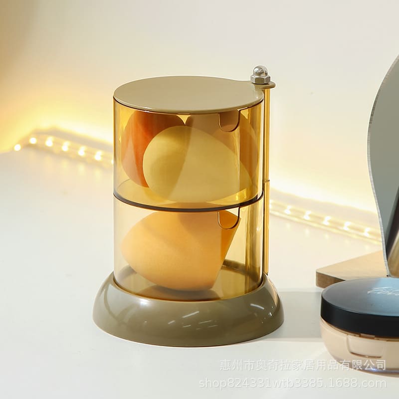 Porta Esponja De Maquiagem Transparente Para Bancada