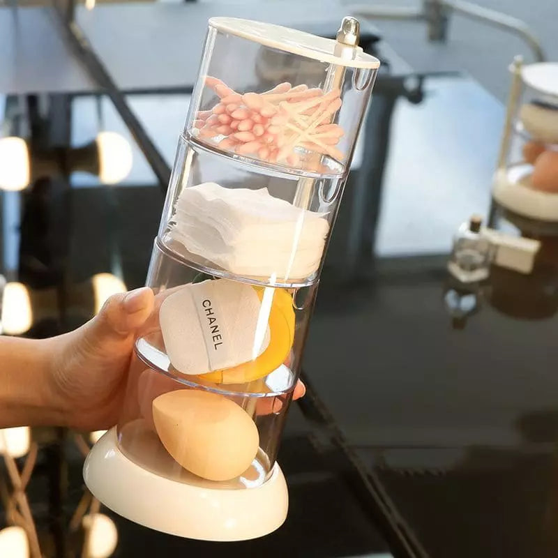 Porta Esponja De Maquiagem Transparente Para Bancada