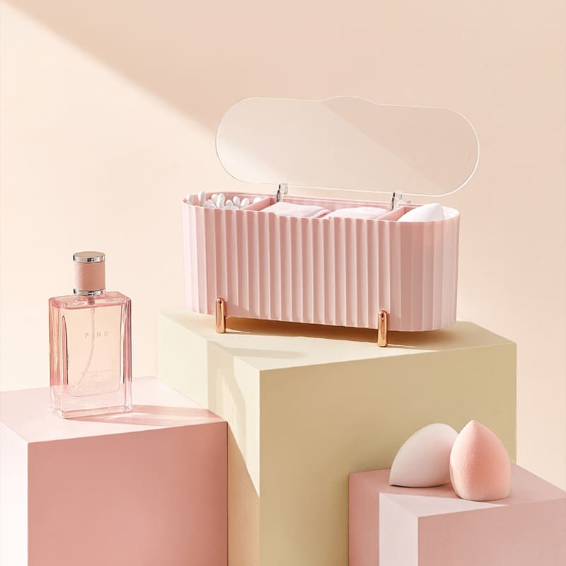 Porta Esponja De Maquiagem Decorativo Em Acrílico Compacto