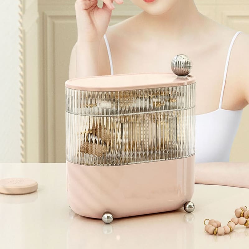 Porta-Joias em Acrílico Transparente com Divisórias