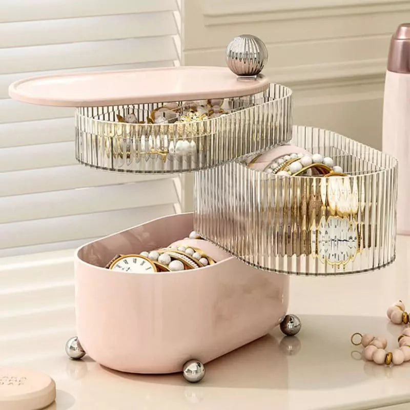 Porta-Joias em Acrílico Transparente com Divisórias