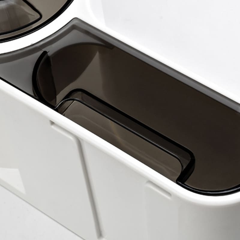 Porta Papel Higiênico Com Gaveta Minimalista e Adesivos