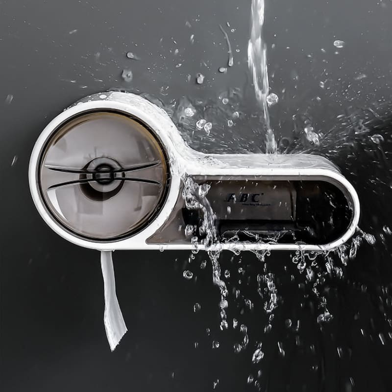 Porta Papel Higiênico Com Gaveta Minimalista e Adesivos