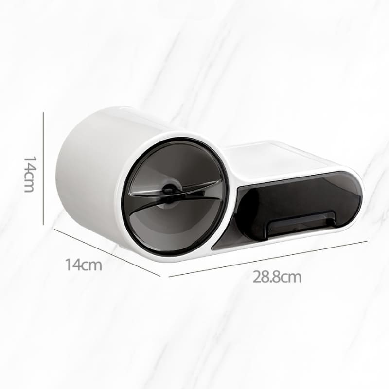 Porta Papel Higiênico Com Gaveta Minimalista e Adesivos