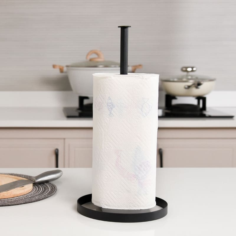 Porta-Guardanapo de Mesa para Rolo em Aço Inox Compacto