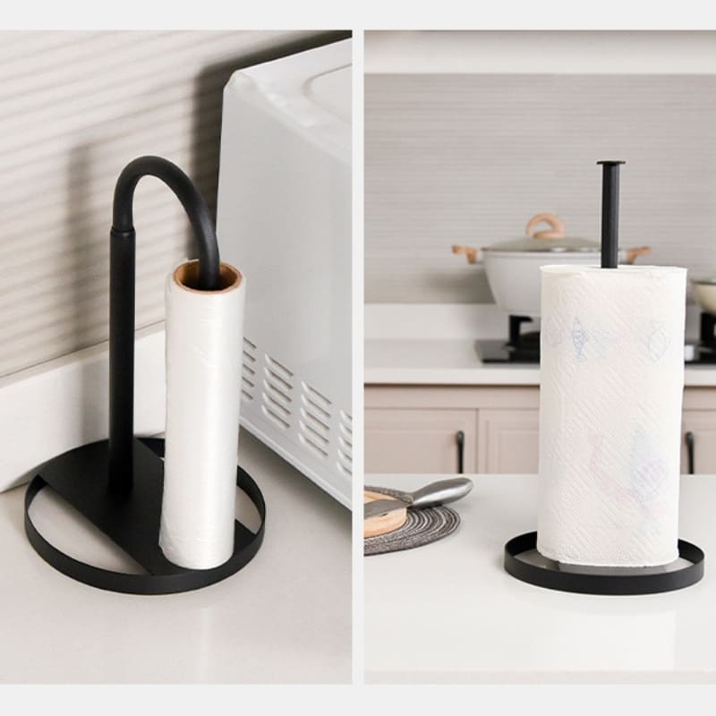 Porta-Guardanapo de Mesa para Rolo em Aço Inox Compacto