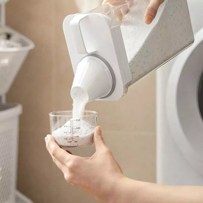 Porta Sabão em Pó e Detergente Hermético com Medidor