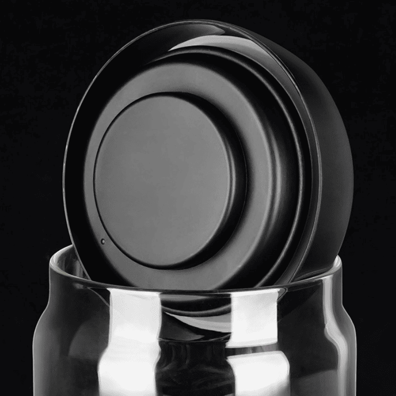 Pote de Vidro Borossilicato com Tampa Hermética a Vácuo