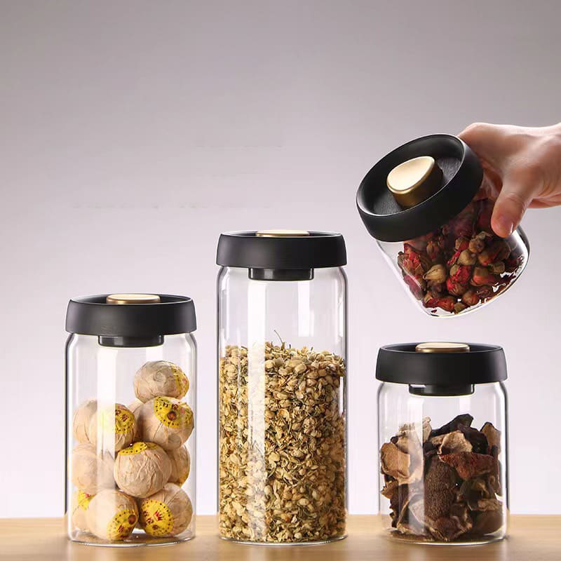 Pote de Vidro Borossilicato com Tampa Hermética a Vácuo