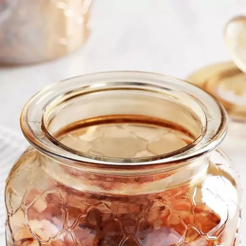 Potes de Vidro Herméticos com Tampa e Vedação de Silicone