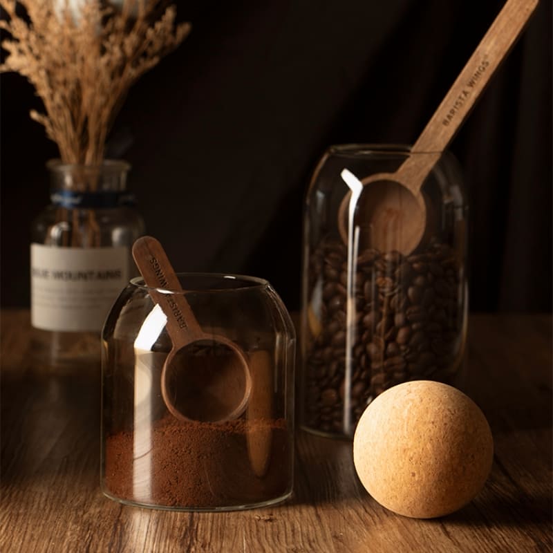 Potes de Vidro Borossilicato com Tampa de Cortiça