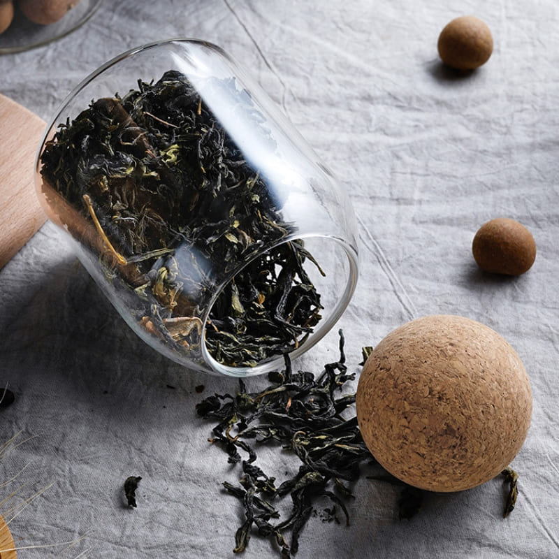 Potes de Vidro Borossilicato com Tampa de Cortiça