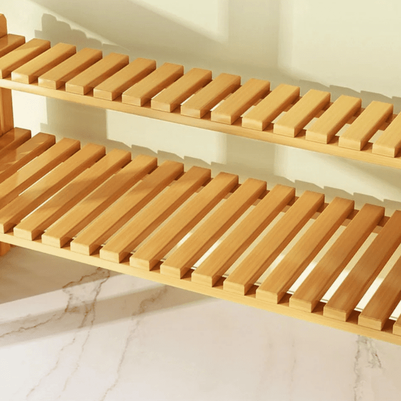 Prateleira de Madeira Envernizada Multiuso para Plantas