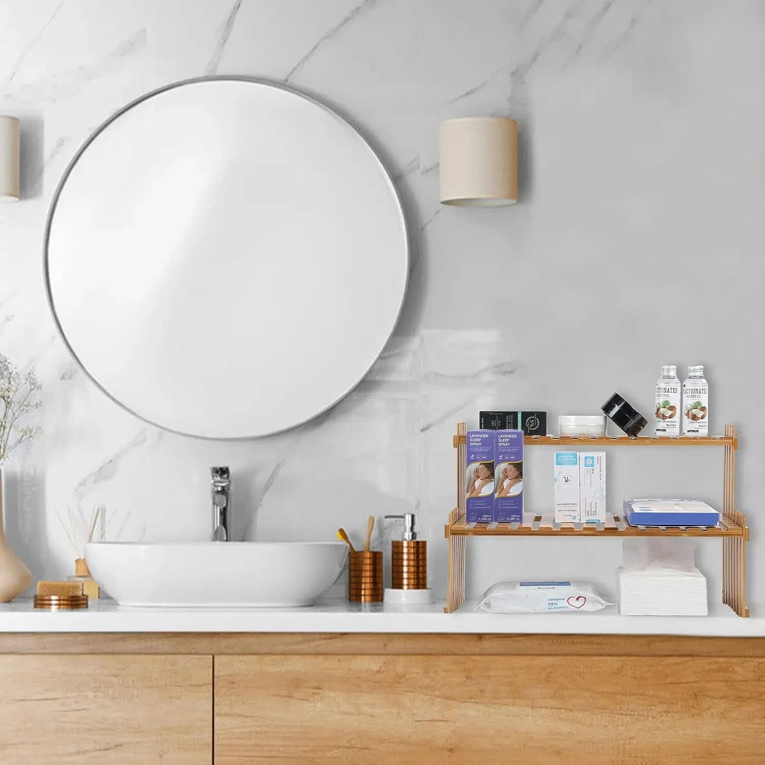 Prateleira de Madeira Envernizada Multiuso para Plantas