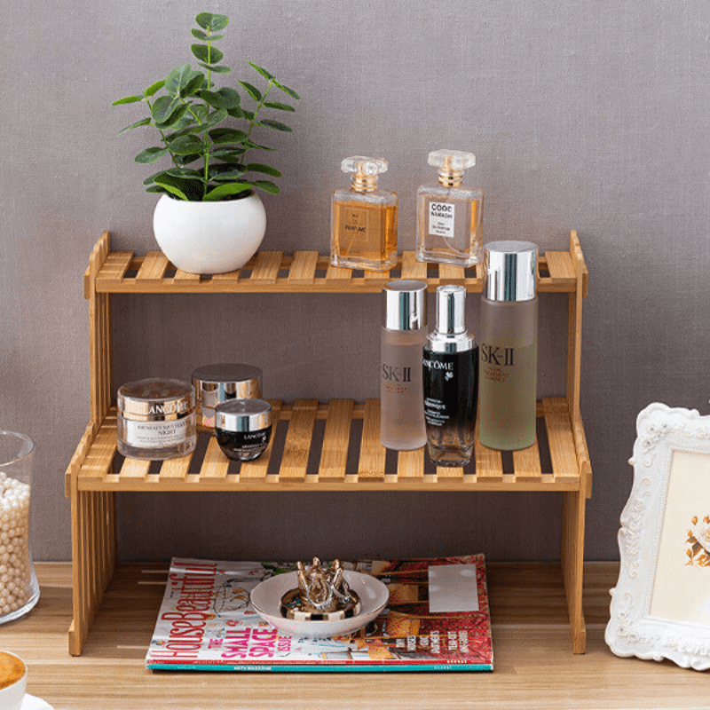 Prateleira de Madeira Envernizada Multiuso para Plantas