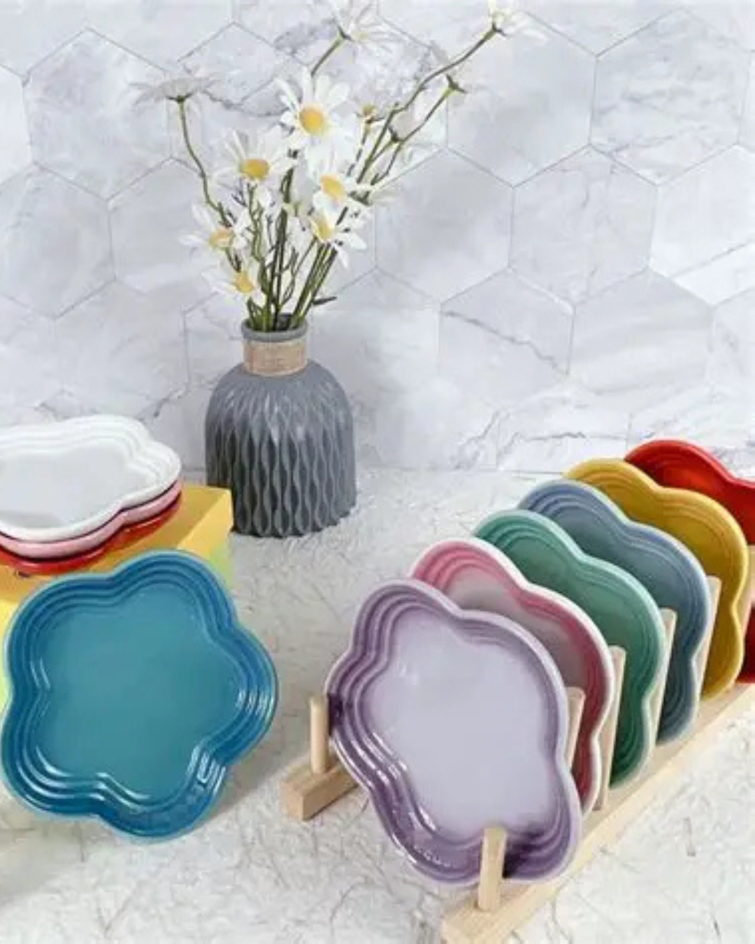 Prato Pequeno de Cerâmica Flor de Ameixa 14cm Francês