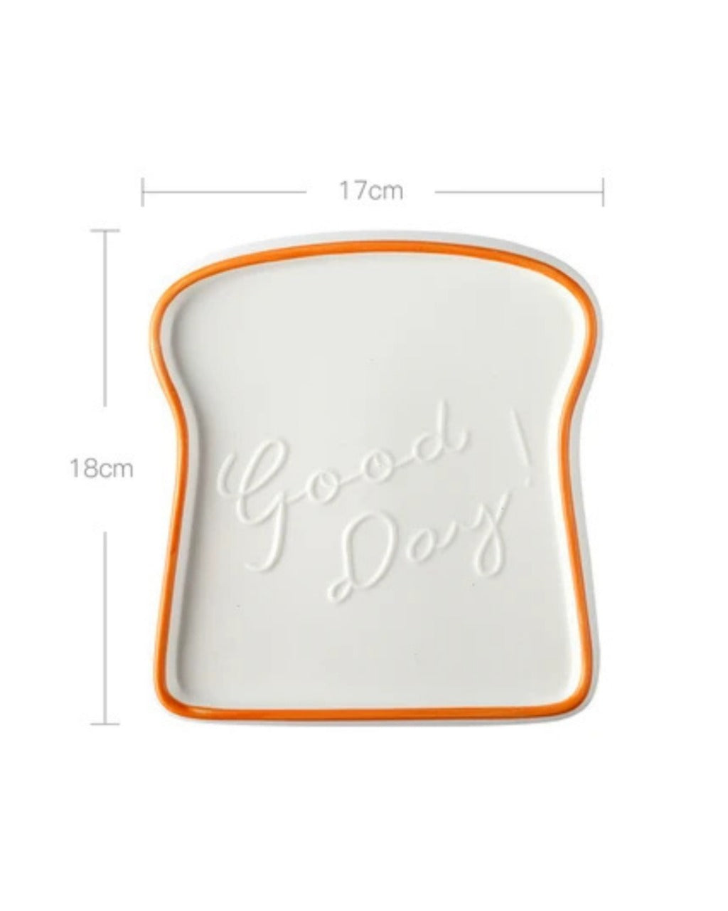 Prato de Cerâmica Formato Pão Para Café e Sobremesa