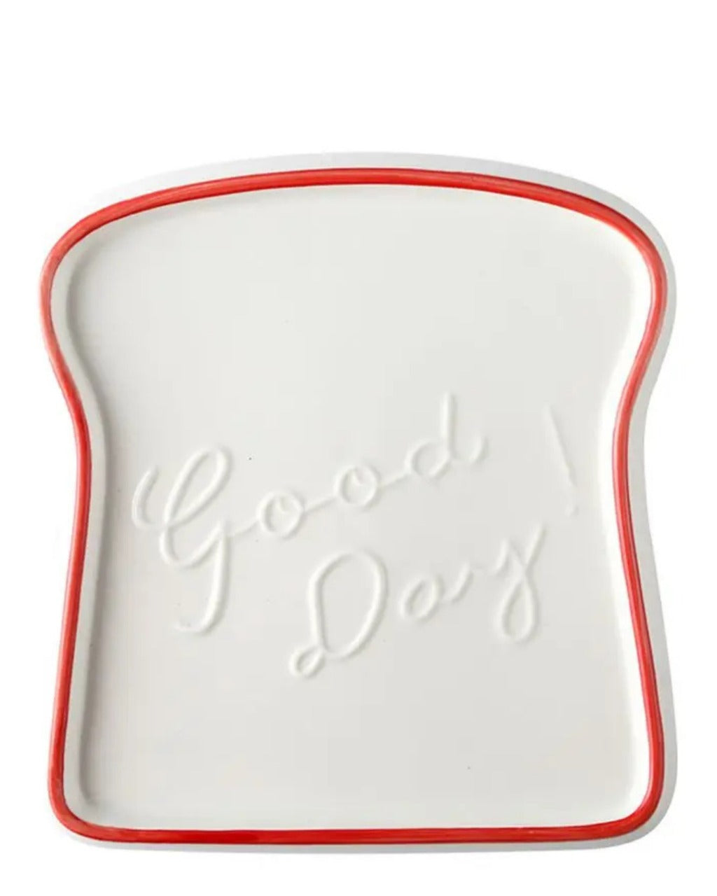 Prato de Cerâmica Formato Pão Para Café e Sobremesa