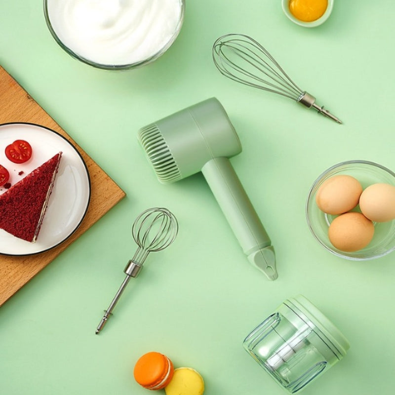 Processador Portátil USB Mini Batedeira 3 Velocidades