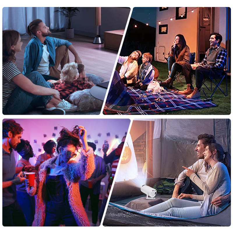 Projetor Portátil 4K Ultra HD Compacto Cinema Multimídia