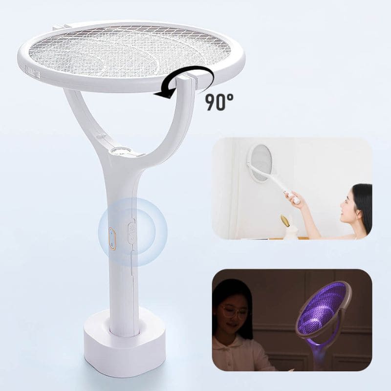 Raquete Elétrica e Armadilha com Lâmpada Noturna