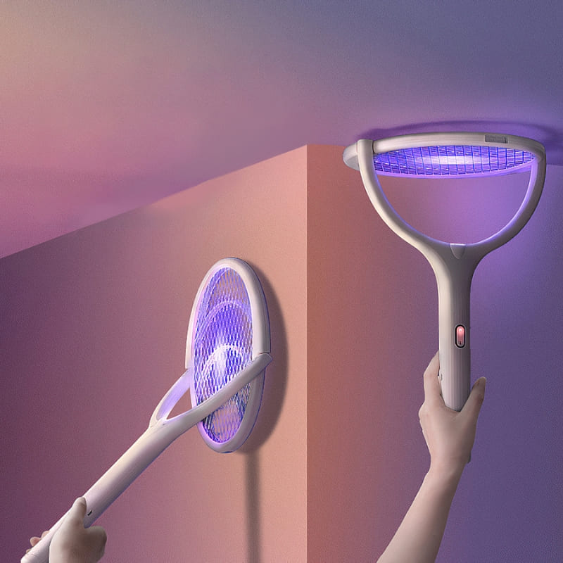 Raquete Elétrica e Armadilha com Lâmpada Noturna